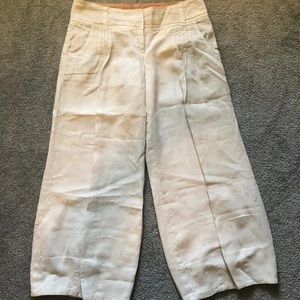 GUC Anthropologie Elevenses 100% Linen Capris Sz 6
